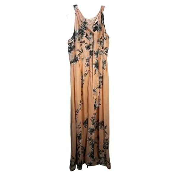 NEW Floral Maxi Dress Long Boho Sundress Large - Picture 1 of 3